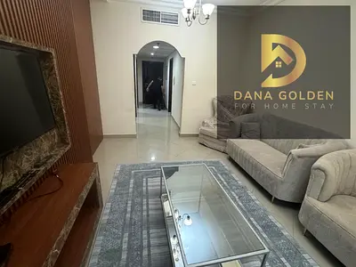 For monthly rent: One bedroom, living room, two bathrooms, and balcony in Sharjah, Oriana