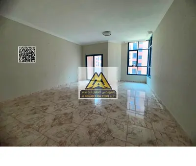 2BR apartment Al Nuaimiya Towers 1 3 bathrooms 2 balconies maid room central AC 43K yearly 4 paymen