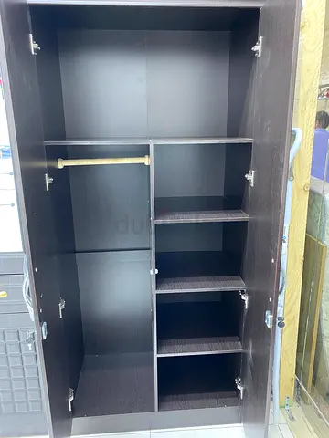 Dark Brown Multi-Compartment Wardrobe / Armoire - Good Condition