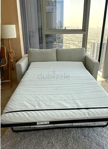 VIMLE 2 SEATER Light Beige Sofa Bed (Pull-out) in Excellent Condition