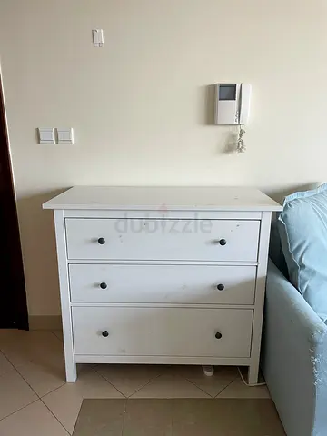 IKEA solid wood White 3-Drawer Chest
