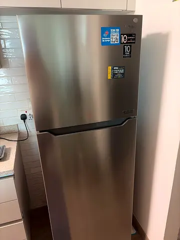 Midea Top Mount Refrigerator in Stainless Steel Finish