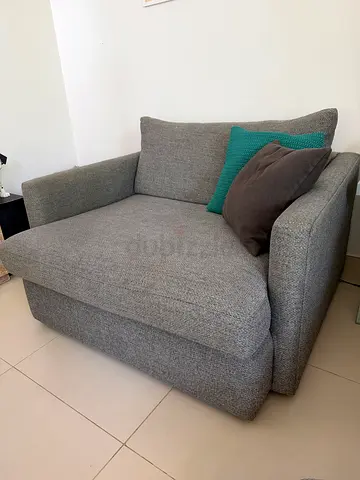 Crate  Barrel one seater sofa