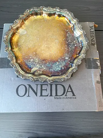 Antique Oneida Silver plated Tray