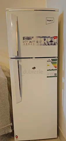 Impex White Top-Freezer Refrigerator - Good Working Condition