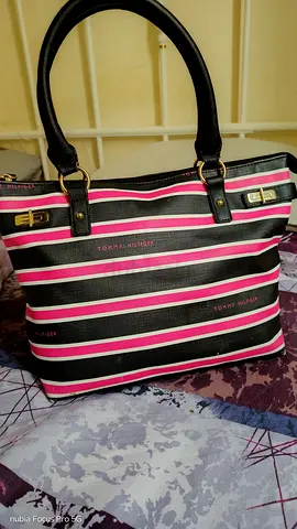 Tommy Hilfiger stylish Striped Womens Handbag