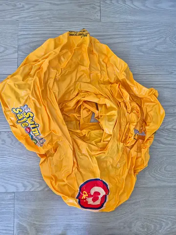 Yellow Inflatable Swim Safety Ring / Swim Safer Float - Good Condition