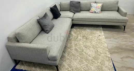 Excellent condition west elm corner sofa