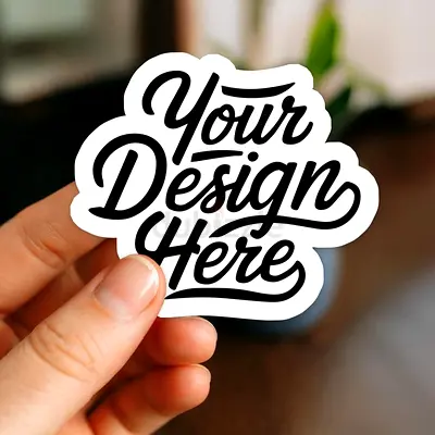 Custom Diecut Sticker – Handheld Decal (Your Design Here)