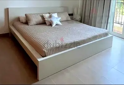 Ikea King size bed with mattress available in perfect condition