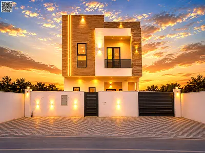 فيلا مع رسوم التسجيل والتمليك مع ارتداد امامي 15 متر وبسعر قابل للتفاوض ومع تمويل بنكي الميسر