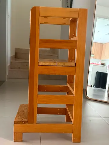 Solid Pine Wooden Step Stool / Small Ladder