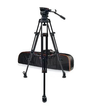 Professional Videohead with Tripod with Head and Carry Bag