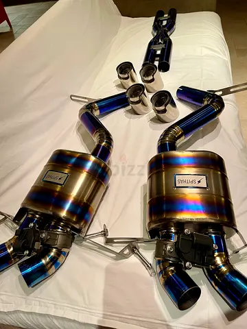 MASERATI GRAN TURISMO 4.2 FULL TITANIUM EXHAUST WITH VALVES  DOWNPIPES