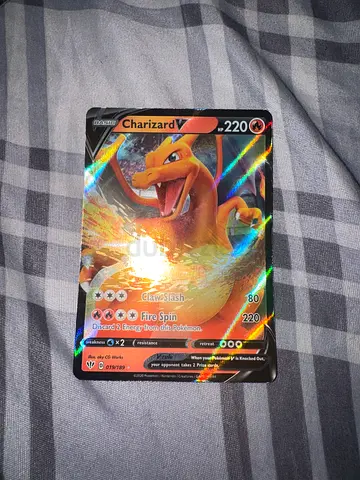 Charizard V Full Art Holo Pokemon Card - Excellent Collectible