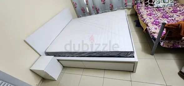 Ikea king size bed with mattress available in perfect condition