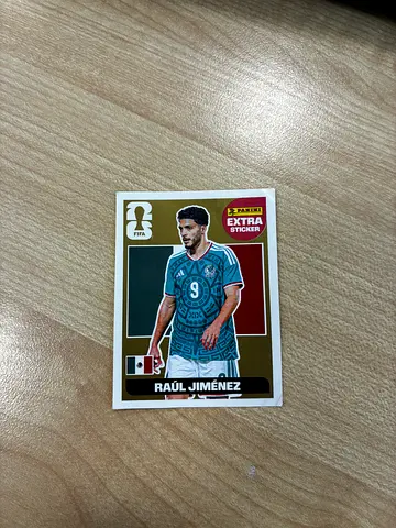 Raúl Jiménez Mexico FiFa sticker pack (Extra Sticker gold)