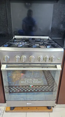 Used freestanding stainless steel gas cooker with oven - good condition