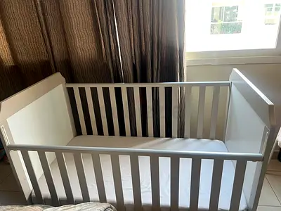 Baby cot with bed