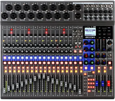 Zoom l20 live track mixer