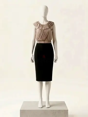 Zara Structured Two-Tone Midi Dress – Elegant Evening / Work Event Dress (Size S)