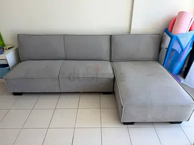 Sofa + lounge chaise for sale