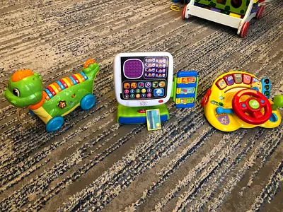 Lot of 3 Fisher-Price/VTech Musical Learning Toys - Walk, Learn  Drive