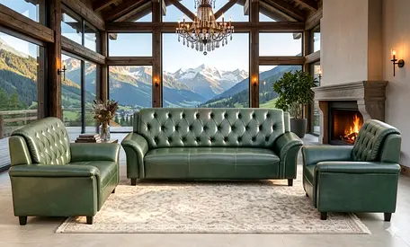 Sofa Leather 6 Seater