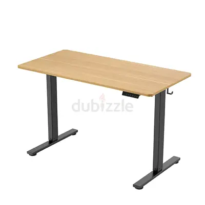 FLEXISPOT Standing Desk 120 x 60 cm Maple - Whole-Piece Desktop, Home Office Use, Height Adjustable
