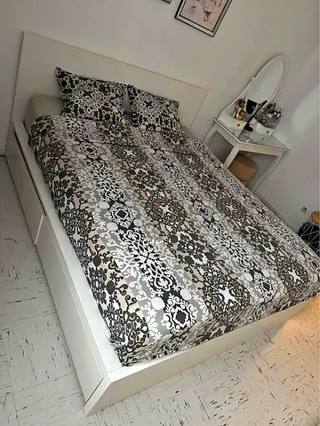 Ikea Bed and Mattress /king size