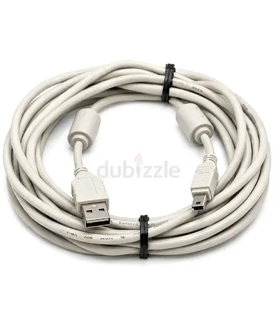 HOTRON USB 2.0 A Male to Mini USB B Male Cable – 5 Meter