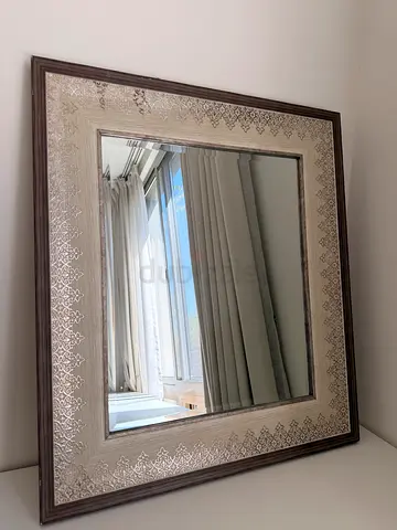 Large Decorative Wall Mirror with engraved borders