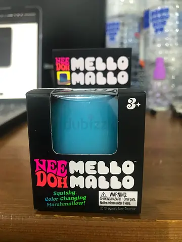 Needoh Mello Mallo Color-Changing Squishy Marshmallow Toy - Blue (3+)