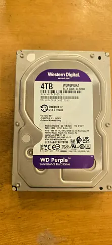 WD Purple 4TB Surveillance Hard Drive - 3.5 HDD