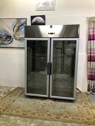 Double-glass door refrigerator