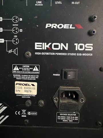 Proel Eikon 10S High Definition Powered Studio Subwoofer