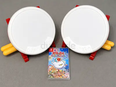 New! 2sets Taiko No Tatsujin Drum Controller for Nintendo Switch Licensed By Nintendo + Game