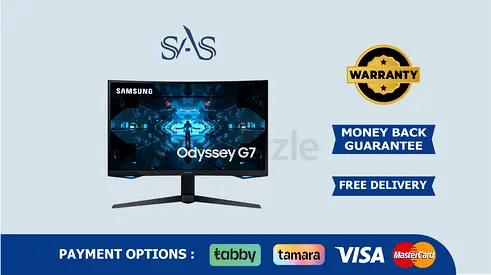 Samsung 27 inch Odyssey G7 Monitor | 240Hz Gaming | New | Warranty | Fast Delivery | LC27G75TQSR