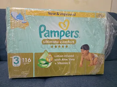 Pampers Ultimate Comfort Size 3 Diapers 116 Count