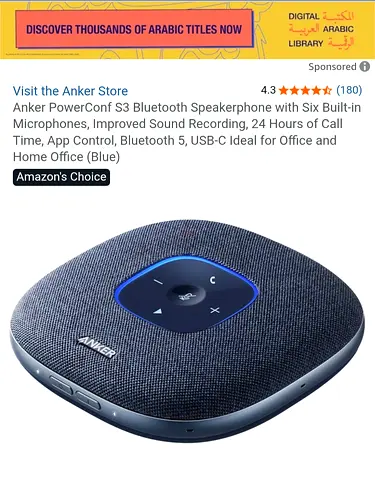 Anker PowerConf S3 is a Bluetooth speaker+mic+powerbank