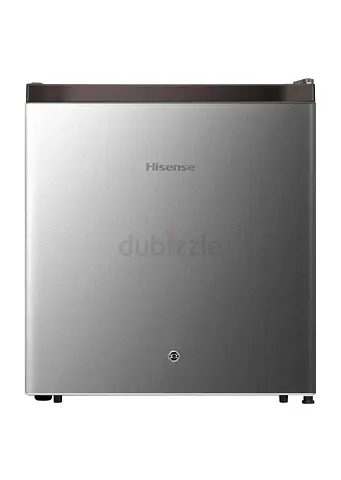 Hisense compact mini fridge 60L - silver, good condition