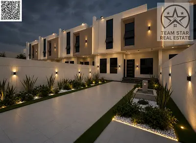First tenant in Al Yasmin area - 5 master bedrooms + roof villa for rent - AED 105,000