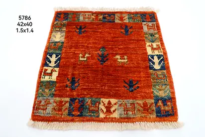 42x40 cm Small Traditional Handwoven Gabbeh Rug door mat gift rug carpet afghan wool rug carpet
