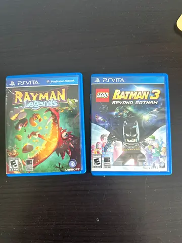 2 PS Vita Games Bundle - LEGO Batman 3  Rayman Legends (Physical)