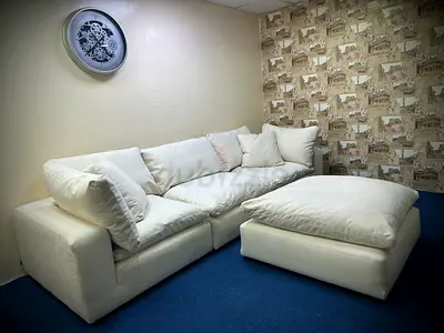 Perfect condition marina home luscious sofa with footstool