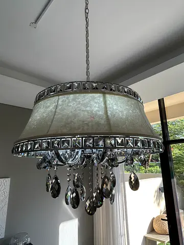 Crystal Drum Chandelier - Decorative Ceiling Light