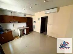 Studio in Al Naba'a: central gas, no fees, AED 15k, 6-payment plan, cheque deposit, prime locati
