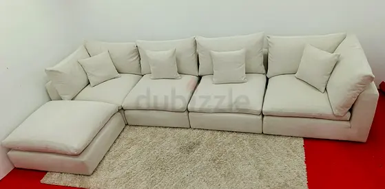Off white feather 🪶 filled the One Brand modular sofa