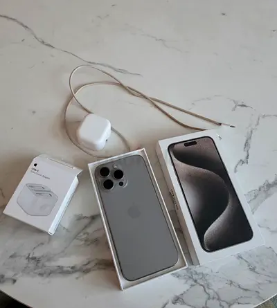 iPhone 15 Pro Max 256GB Silver - with Box and Charger