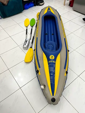 Intex Challenger K2 Inflatable Boat Set - 2 Seater Kayak, Ready for Your Next Water Adventure